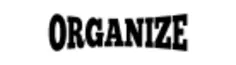 Lettering ''Organize''