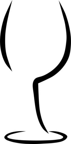 Wine glass vector image