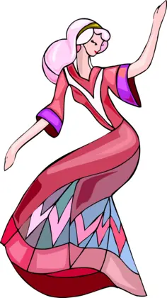 Performing artist lady