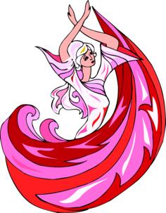 Pretty dancing lady