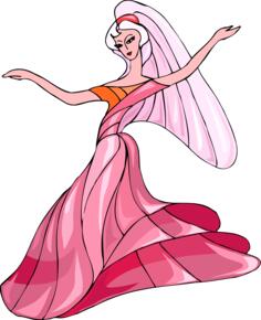 Pink dress dancer