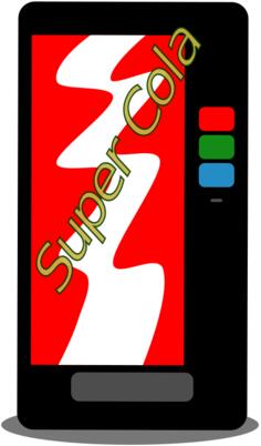 Vending machine vector image