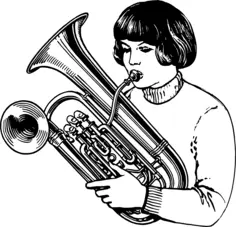Euphonium playing