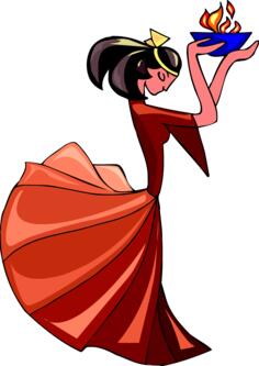 Dancing in red