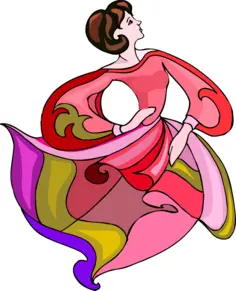Colorful dancer