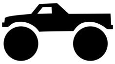 Monster pick-up truck