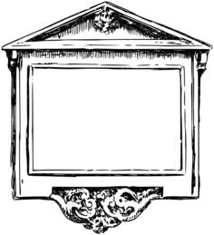Vintage house frame