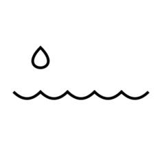 Wet drops and water