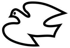 Simple peace dove