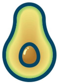 Avocado piece