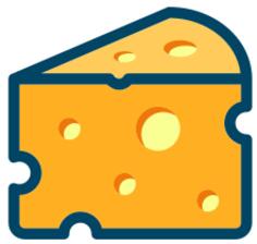 Swiss cheese vector image