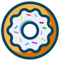 Donut with sprinkles