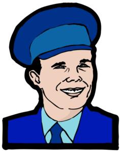 Yuri Gagarin vector image