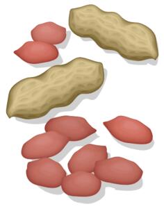 Peanuts with crust