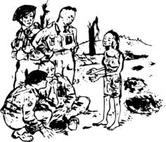 Soldiers and poor local
