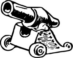 Cannon vector sketch