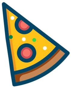 Pepperoni pizza vector image