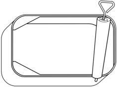 Sardine can frame