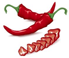 Cayenne pepper vector icon