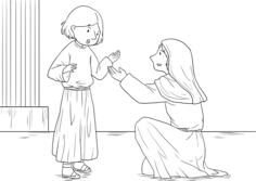 Catholic story drawing