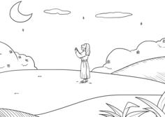 Jesus in desert