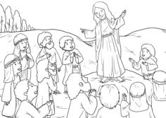 Great Commission scene vector image