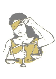 Not so blindfolded girl