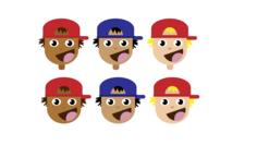 Kids with caps