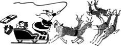 Santa and sleigh