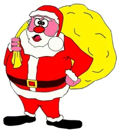 Comic Saint Nick vector image