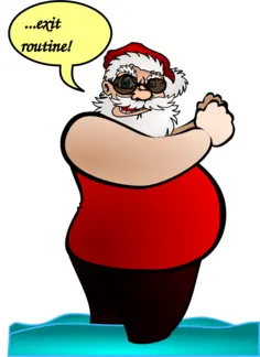 Saint Nick vector drawing