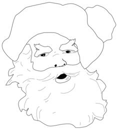 Santa Clause's face