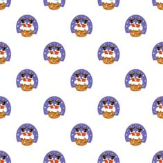 Santa Claus seamless pattern
