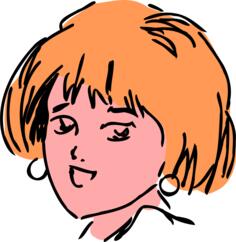 Retro-styled woman