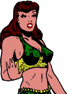 Retro slave girl