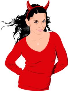 Devilish girl image