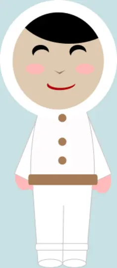 Inuit girl vector image