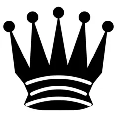 Silhouette chess game vector image