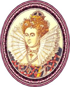 Queen Elizabeth I vector drawing