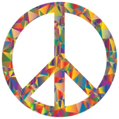 Colorful peace symbol