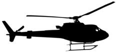 Helicopter silhouette