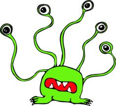 Big-eyed monster