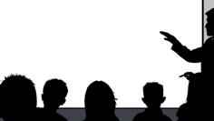 Classroom silhouette image