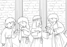 Bible's drawing vector image