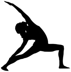 Female Yoga pose silhouette