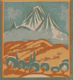 Mountain drawing image