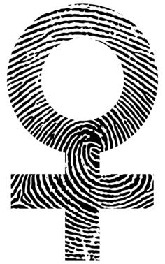 Female symbol fingerprint