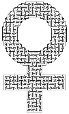 Female symbol maze