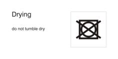 Drying symbol