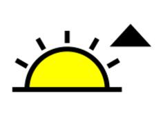 Sunrise symbol